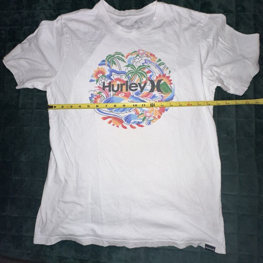 Hurley Mens Short Sleeve Tee Shirt Small‎ (S) White Surfing Weekend - Picture 5 of 6
